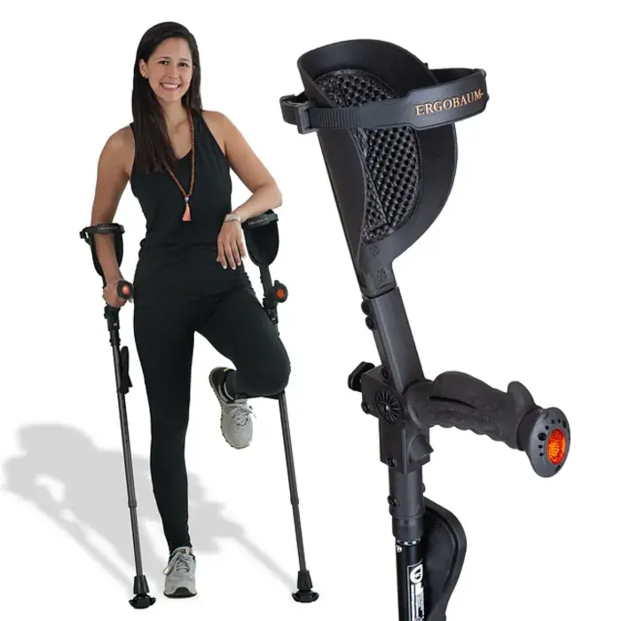 7G crutches with shock absorption