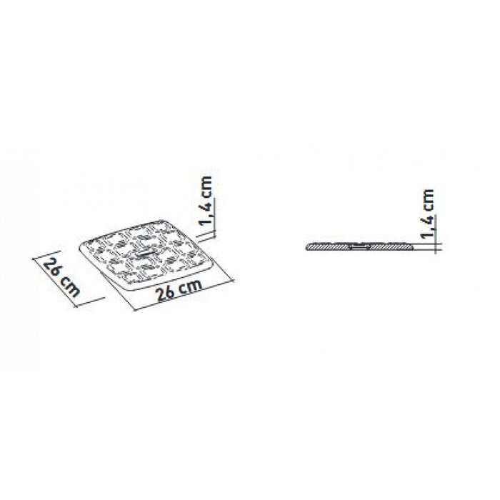 Shower stool – square