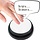 Dutch speaking time button - clear speech - with alarm - small version black/white