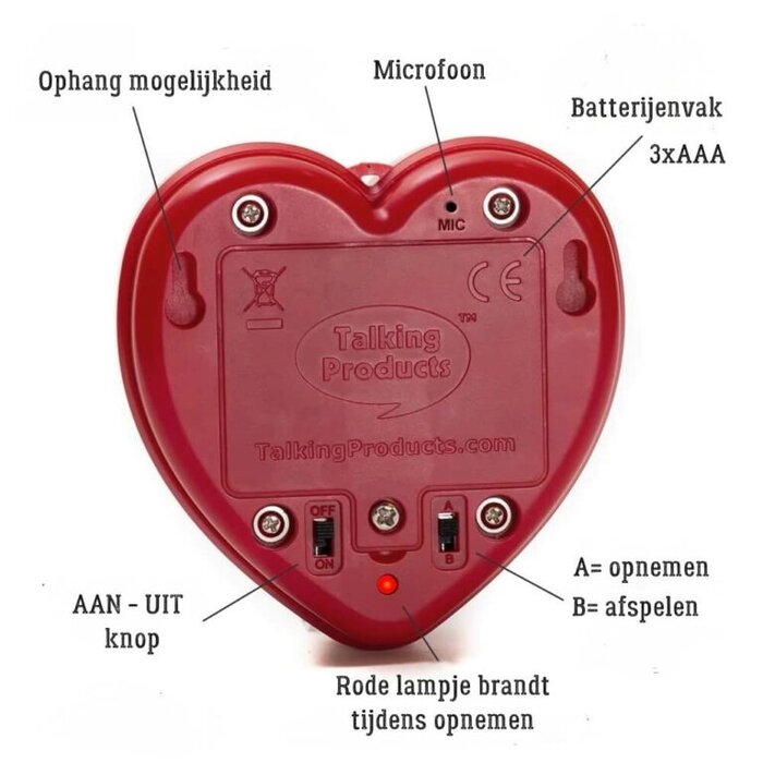 Sweet talking heart for your personal message.