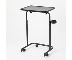 Ceruzo Side Table on Wheels - Adjustable in Height
