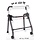 Walk-on Aluminum walker with 2 wheels