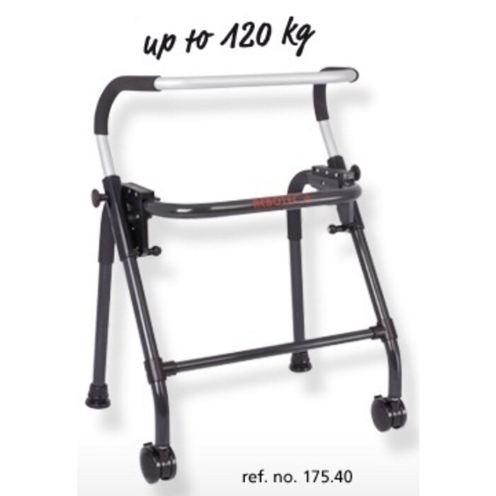 Walk-on Aluminum walker with 2 wheels