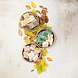 Set amber blokjes 50st + rasp Set amber blokjes 50st + rasp