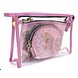 Make-up tasje shiny pink-transparant Make-up tasje shiny pink-transparant