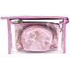 Make-up tasje shiny pink-transparant Make-up tasje shiny pink-transparant