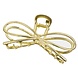 Haarklem strik gold metaal 10cm Haarklem strik gold metaal 10cm
