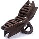 Haarklem bruin strik 11,5cm Haarklem bruin strik 11,5cm