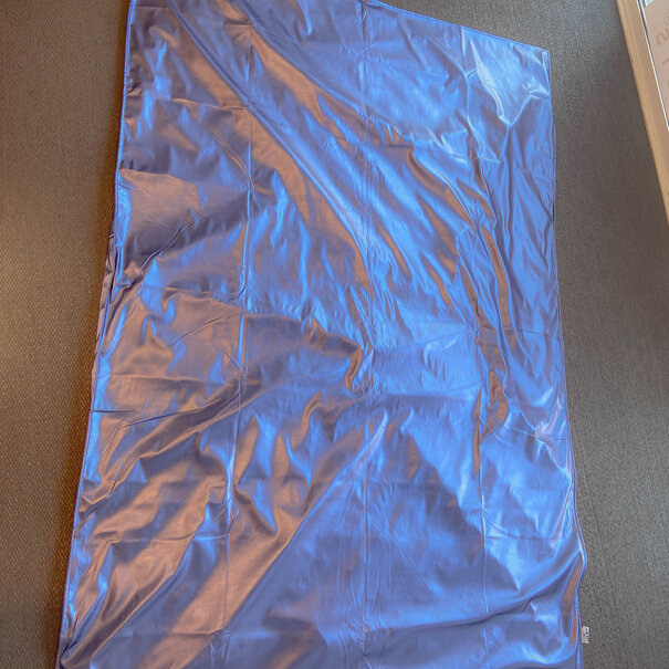 Couverture en PU, (sans couverture d'aggravation) ; 140 x 200 cm, couleur bleue