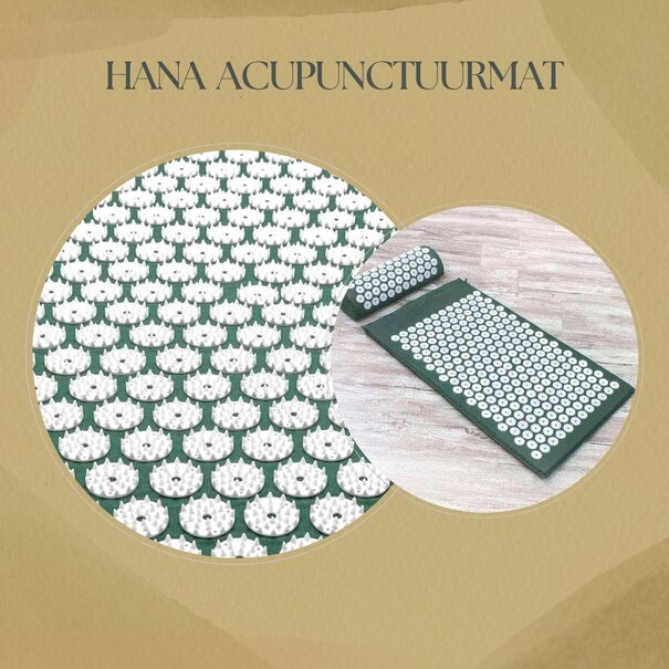 Acupuncture mat with cushion - for effective pain relief