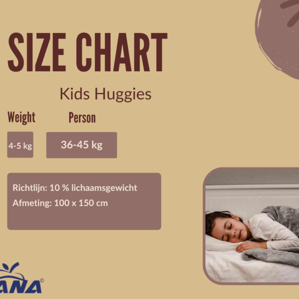 Weighted blanket 100 x 150 cm + cover  KIDS