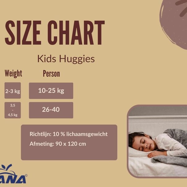 Hana Couette lestée + housse 90 x 120 cm KIDS