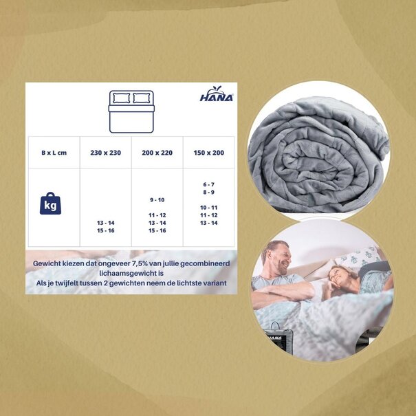 Hana Weighted blanket 150 x 200 cm + cover