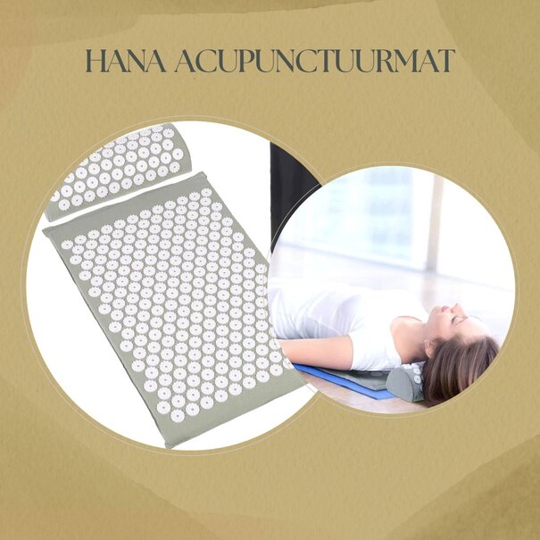 Hana Acupuncture Mat + Pillow + FREE Weighted Sleep Mask!