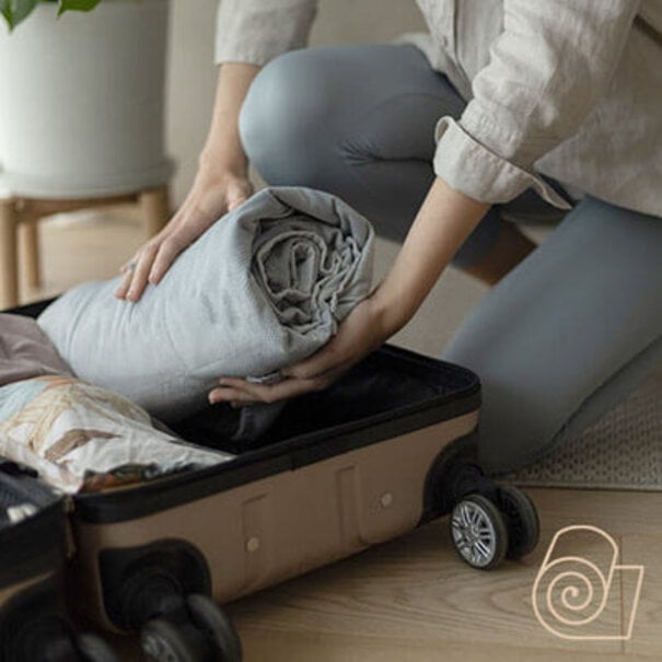 Go travel therapy blanket + FREE minky cover + FREE weighted sleep mask