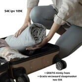 Go travel therapy blanket + FREE minky cover + FREE weighted sleep mask