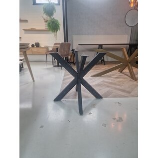 Onderstel Dubbele X-poot koker 10 x 10 cm.