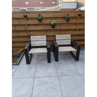 Stalen frames voor loungebank