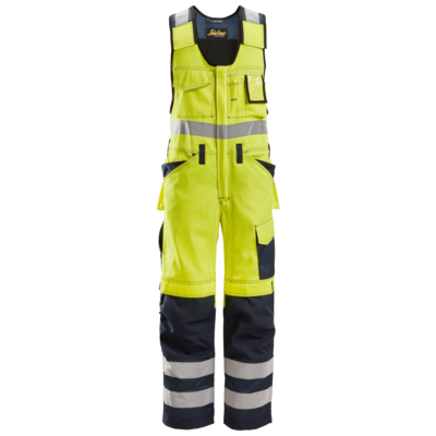 Snickers Workwear Bodybroek met holsterzakken High Visibility, Class 2