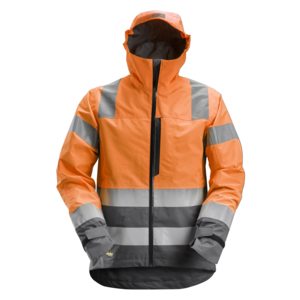 Snickers Workwear AllroundWork, High-Vis Waterproof Shell Damesjack Klasse 2/3