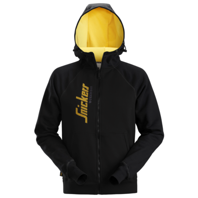 Snickers Workwear Hoodie met logo en rits