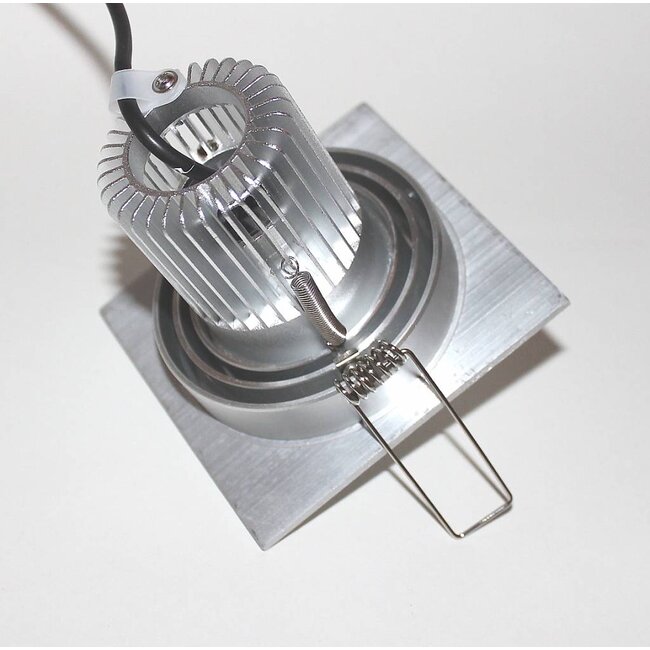 R&M Line LED inbouwspot Tilt Q aluminium 8W 2700k IP65 dimbaar