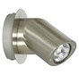 Wall and ceiling lamp 230v 1x35w gu10 dimmable satin-nickel