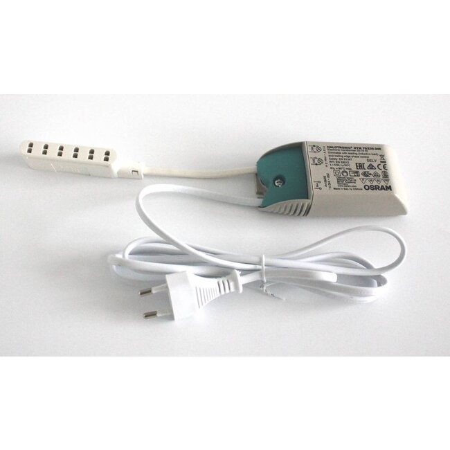 Osram HTM 150va transformer set with 6x mini AMP splitter en eu plug 1,5M cable