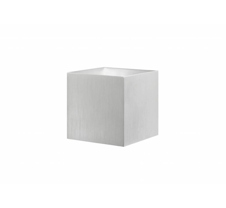 Wandlamp Square aluminium-mat G9 230v