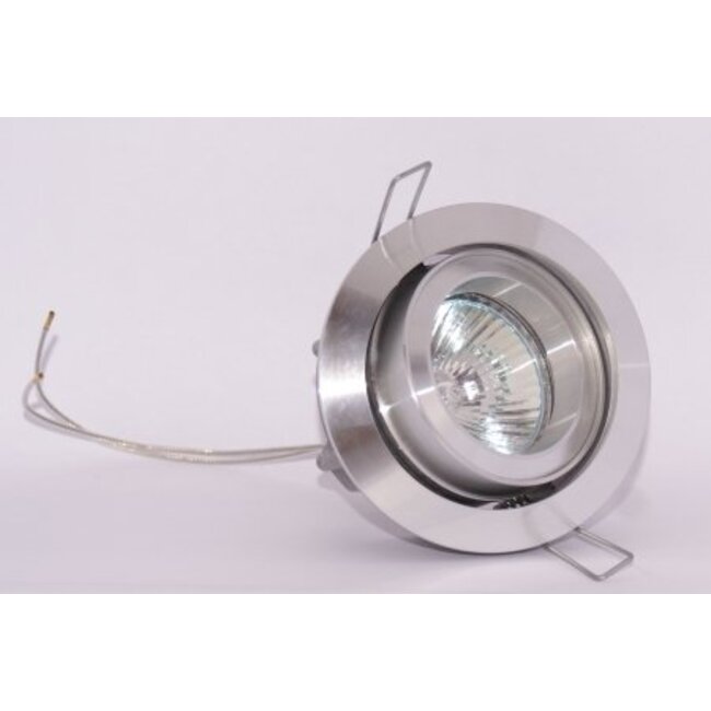 R&M Line Aluminium design Inbouwspot Silver Tilt 030 GU10