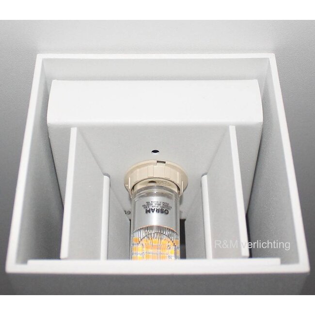 R&M Line Wandlamp Square wit G9 230v