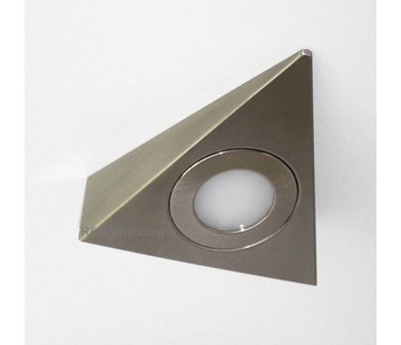 R&M Line Surface LED triangle cabinet Lighting satin nickel