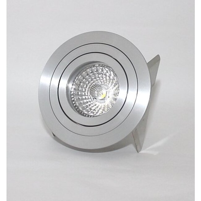 R&M Line Ronde inbouwspot Tilt Blade 50 R GU10 alu-mat