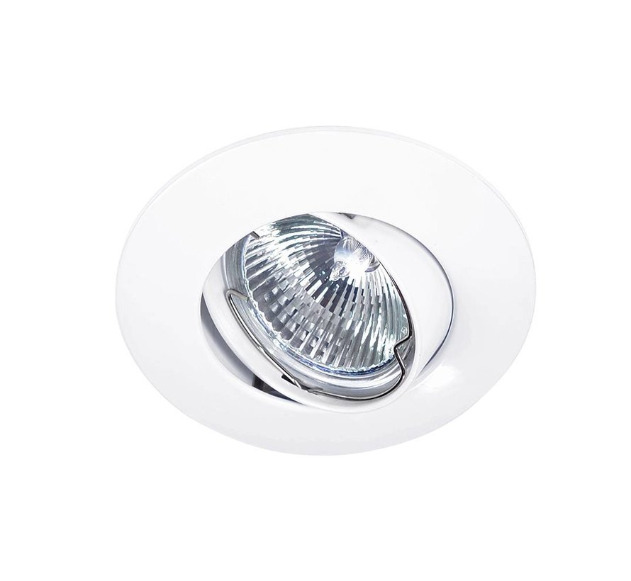 Recessed downlight Solver 95mm GU10 tiltable white