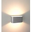 R&M Line Wandlamp Oval aluminium-mat G9 230v