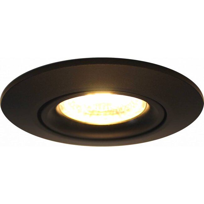 R&M Line Recessed downlight black LED 13 watt warm white 2700k