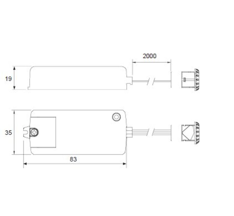 Infrared mini Sensor Switch 250 watt On / Off HZK218C