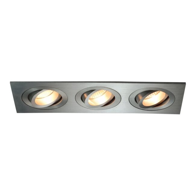 R&M Line Aluminium inbouwspot 3 lichts Tilt Blade 3X50
