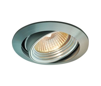 R&M Line Tiltable recessed aluminium spotlight Silver Tilt 050 230V GU10