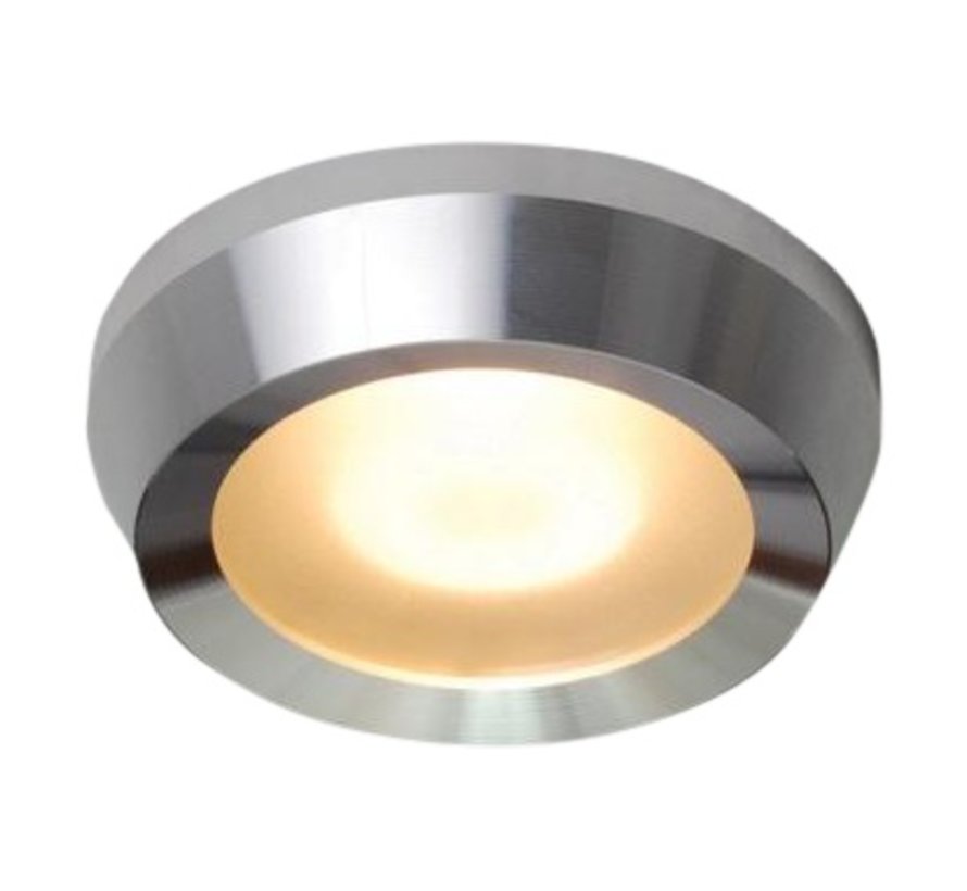 Inbouwspot / badkamerlamp Steam IP65 aluminium-mat kantelbaar