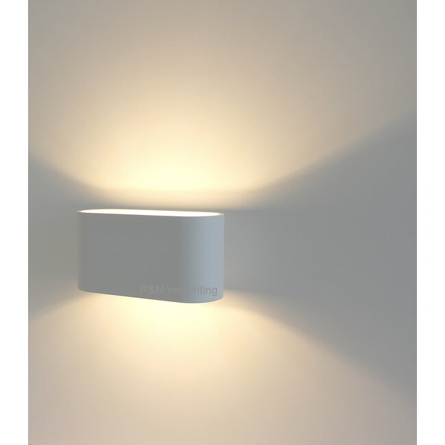 R&M Line Wall lamp Oval white G9 230v