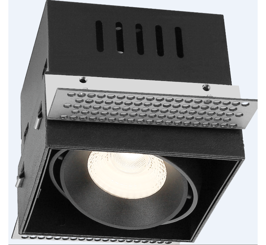 Square Trimless LED downlight 8 watt 2700k warm-white dimmable