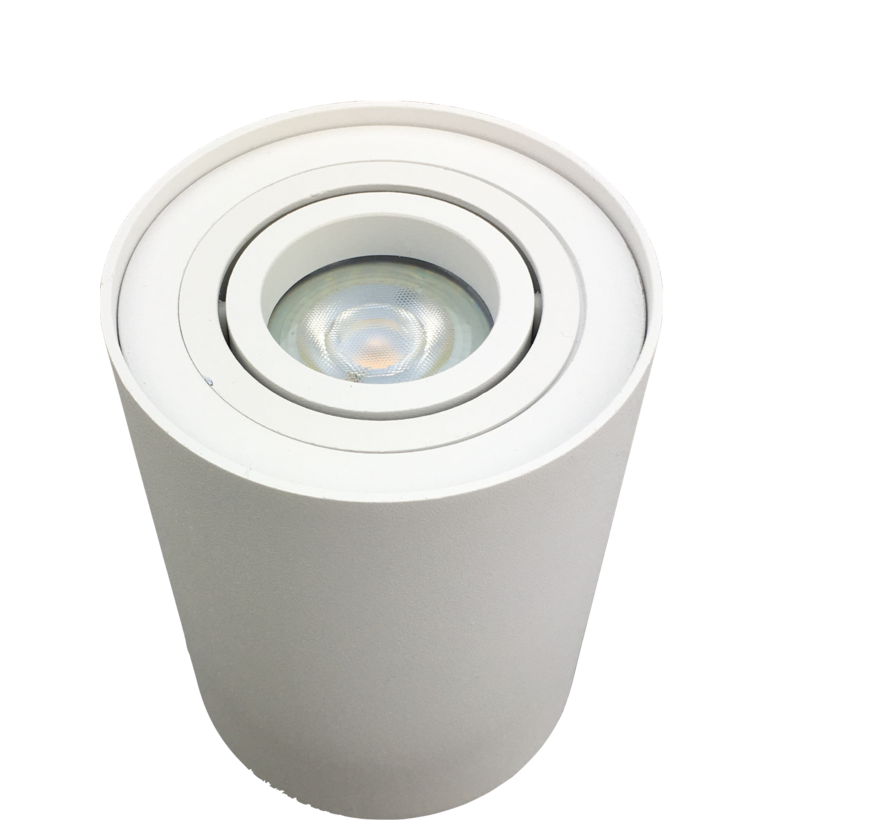 Surface-mounted spotlight Obi1 Round GU10 white