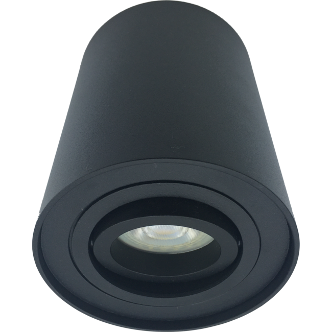 R&M Line Surface-mounted spotlight Obi1 Round GU10 black