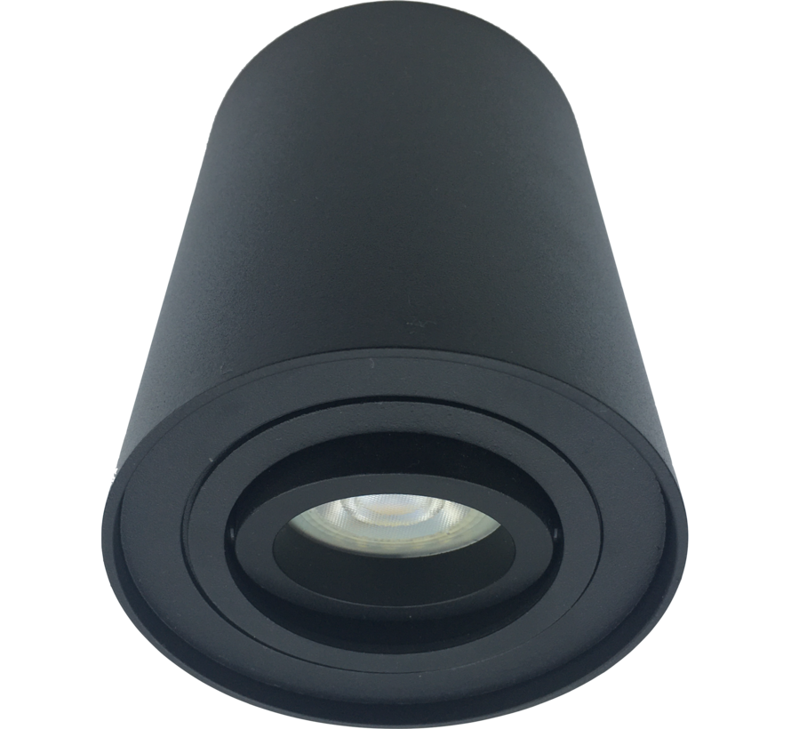 Surface-mounted spotlight Obi1 Round GU10 black