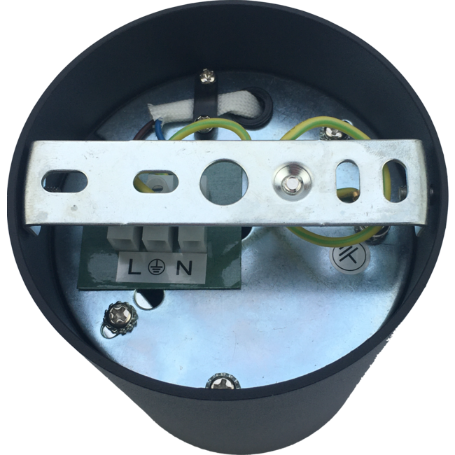 R&M Line Opbouwspot Obi1 Rond GU10 Zwart kantelbaar