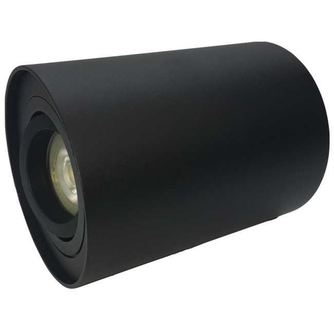 R&M Line Surface-mounted spotlight Obi1 Round GU10 black