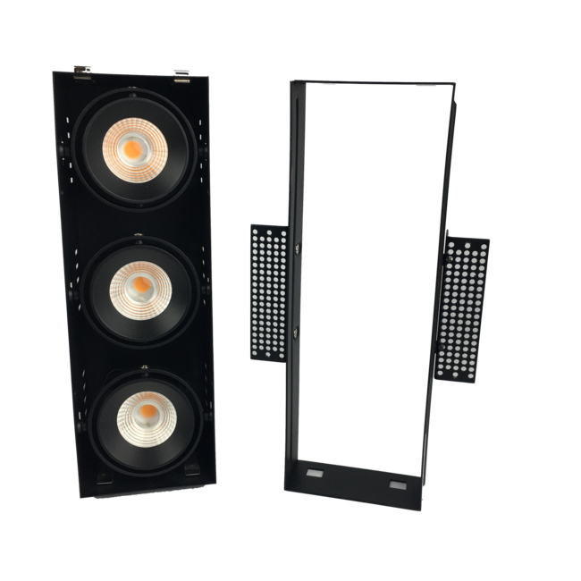 R&M Line Trimless triple LED recessed luminaire 3x8 Watt