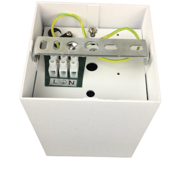 R&M Line Surface-mounted LED spotlight white Obi1 square GU10