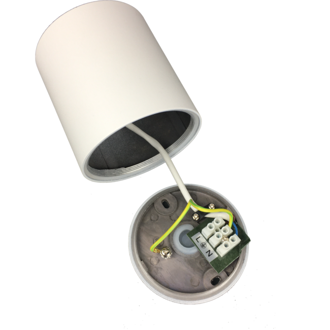 R&M Line Opbouwspot Solo rond IP44 GU10 LED wit